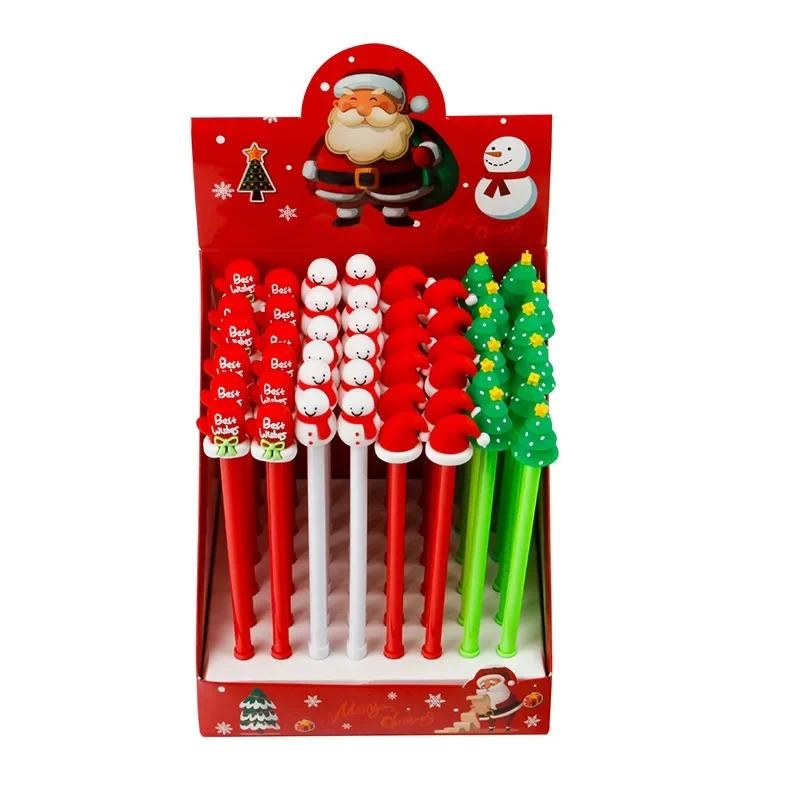 

12Pcs/Set Cute Gel Pen 0.3mm Black Ink Signature Pen Kawaii Tree Gloves Hat School Office Writing Stationery