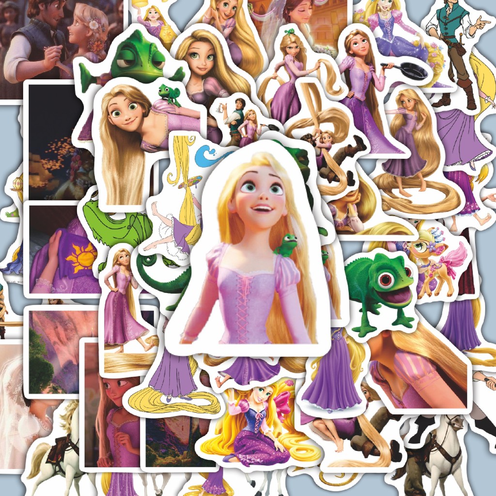 

100PCS Lucu Stiker Kartun Rapunzel V2 Stiker Aesthetic Stiker Anti Air Stikers Berperekat Waterproof sticker decal buat Motor Helm Buku Journal Koper Casing HP Laptop Botol Minum Hadiah anak