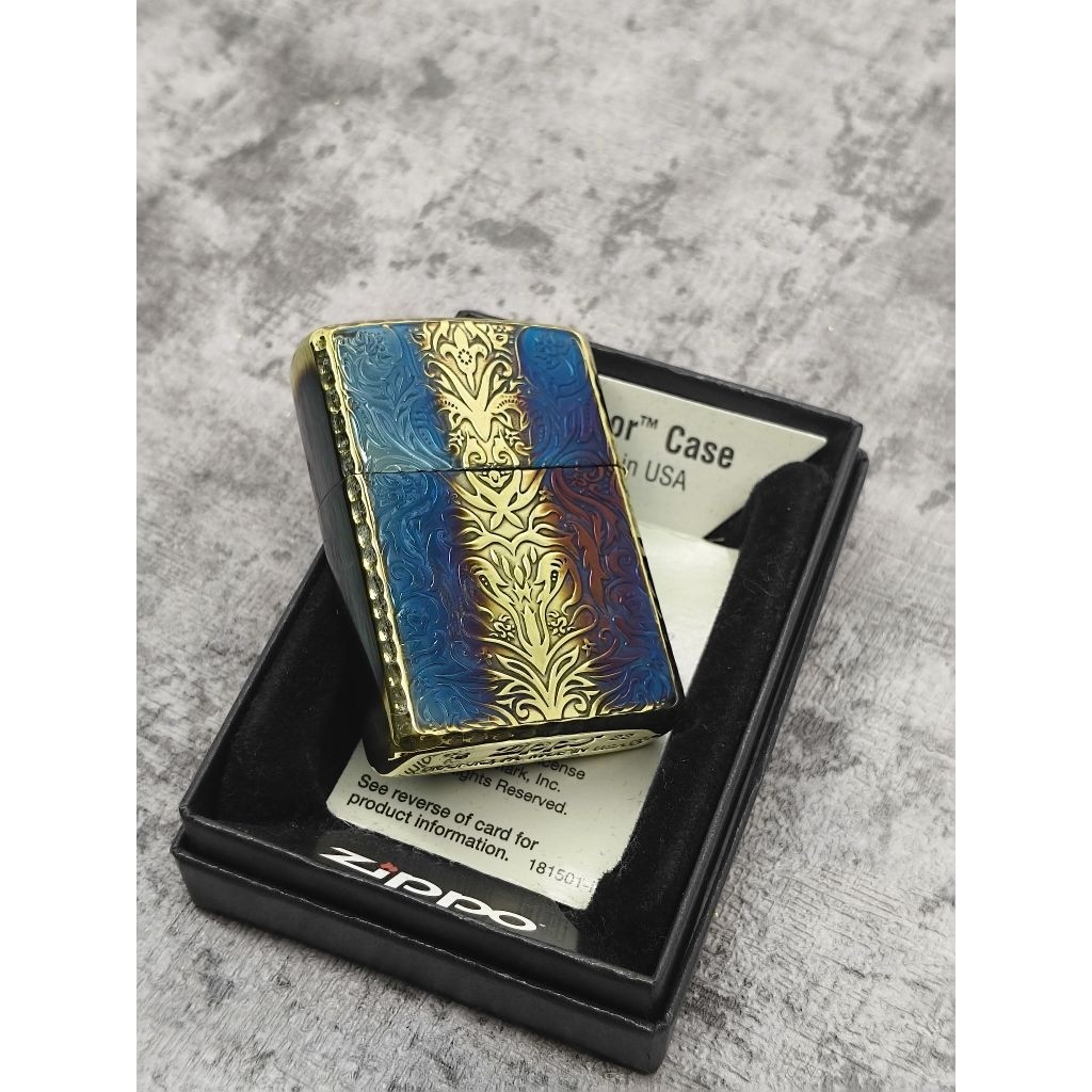 ZIPPO JAPAN ANTIQUE FLORAL (A)