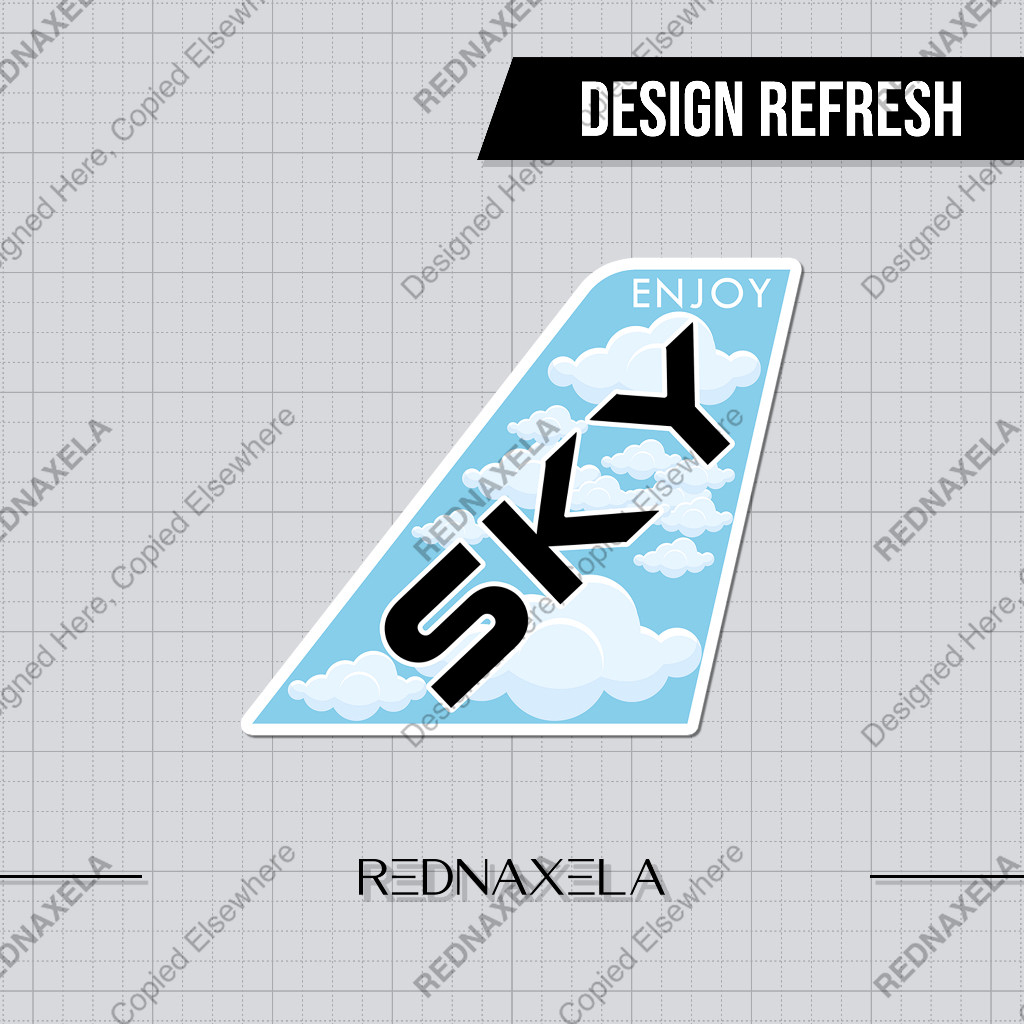 

Stiker Vinyl Stiker Koper Enjoy Sky Travel Suitcase Sticker