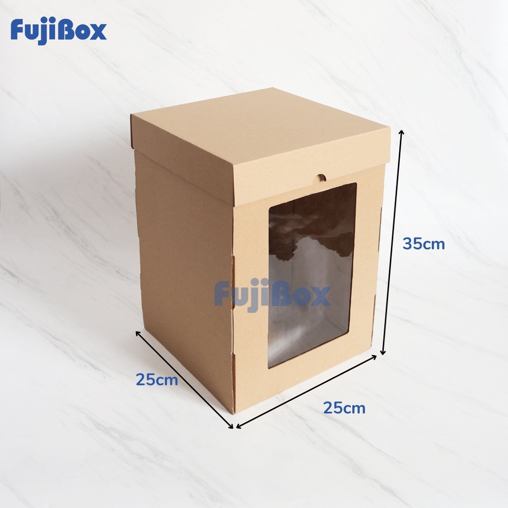 

TERLARIS ( 5 Pcs ) KOTAK BOX DUS KUE TART TINGGI 25 x 25 x 35