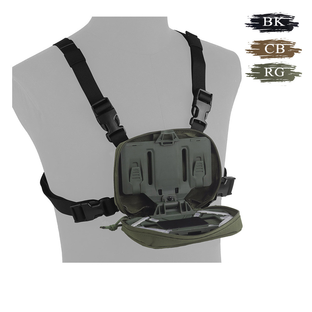 

2 Fixing Methods MOLLE Folding Navigation Board Pouch Set Suitable for Large-Size Smart Devices for Outdoor CS Game