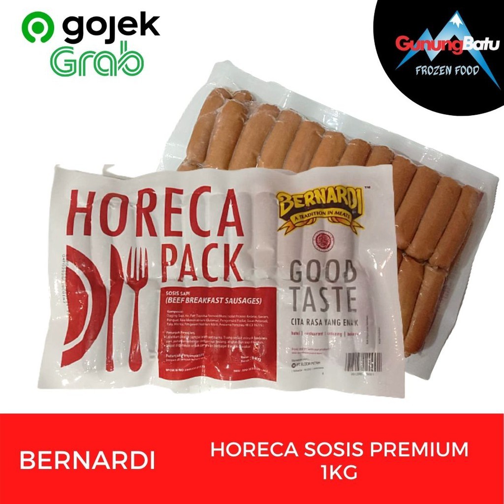 

BERNARDI HORECA SOSIS SAPI PREMIUM 1 KG