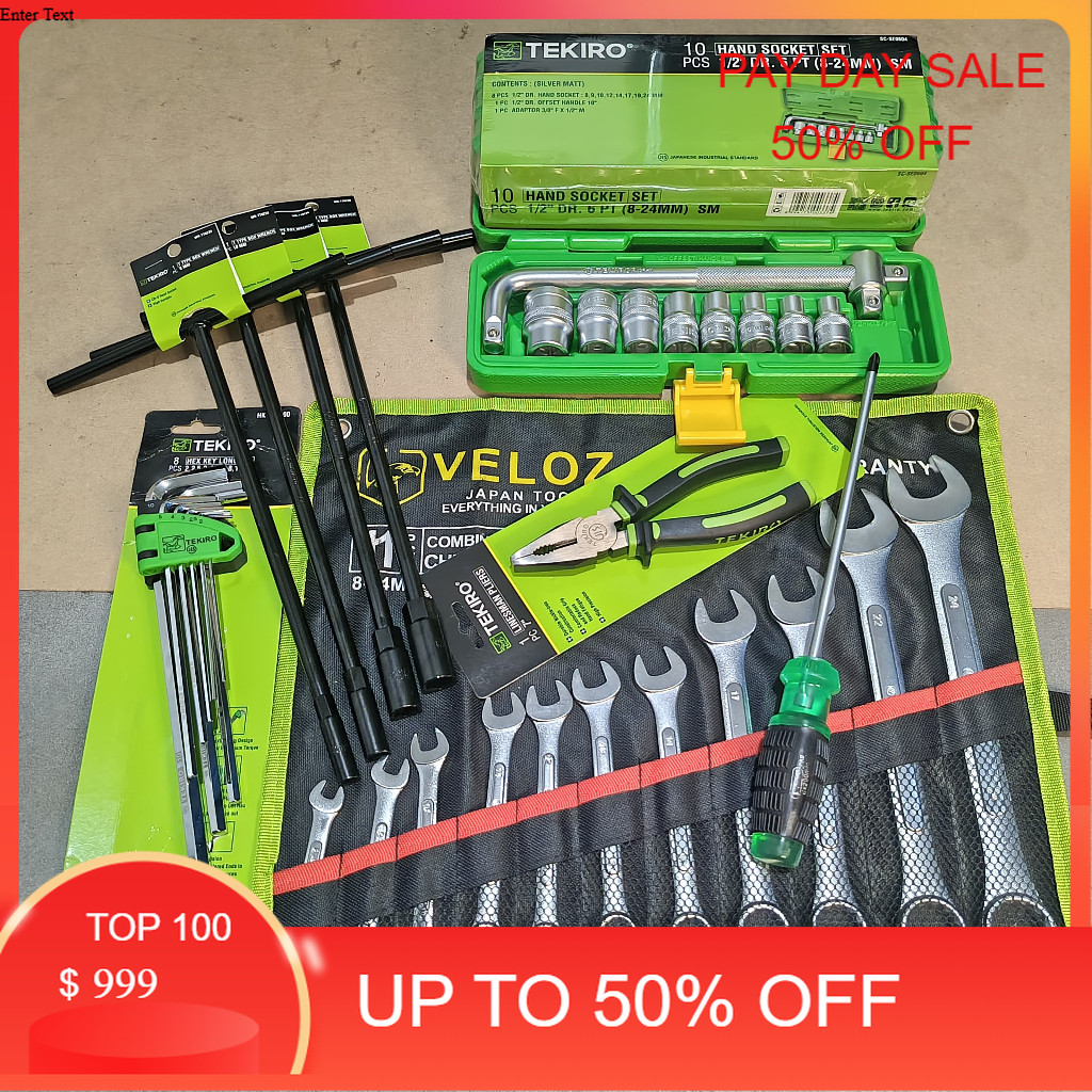 TEKIRO Kunci Lengkap full set / Alat Bengkel Murah / Tools / Peralatan Bengkel