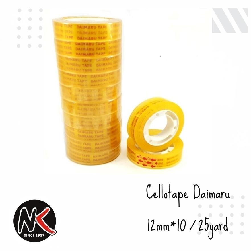 

Cellotape Mini/Kecil DAIMARU 12mm x 10 Yard (1 SET 2 PCS)