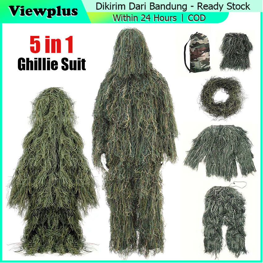 Ghillie Suit Kids Adult / Baju Camo Anak Dan Dewasa / Kostum Karnaval Lucu Baju Ghillie Suit / Gili 