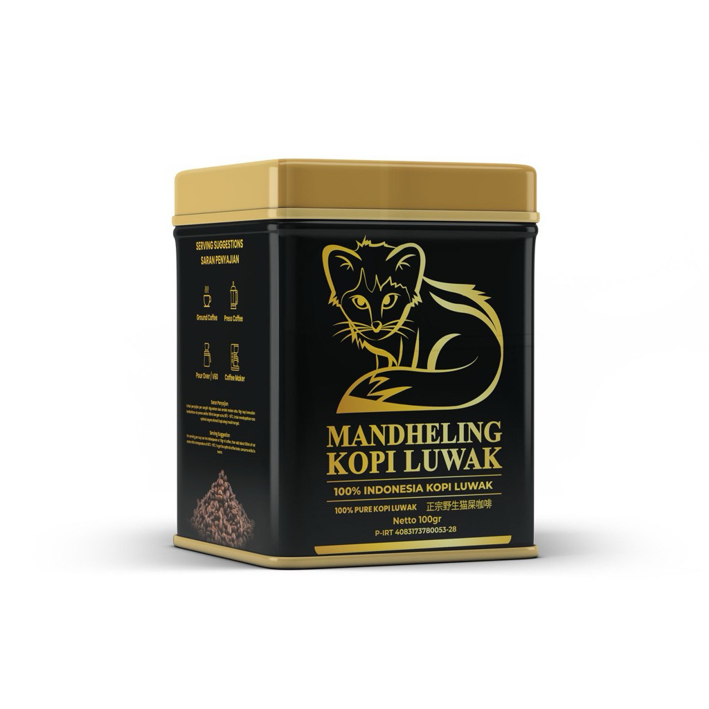 

menyfamilia Worcas Kopi Luwak Black Mandheling Tin Can 100gr