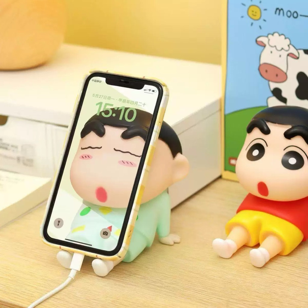 Phone Holder Crayon Sinchan | Penyangga HP Sinchan | Stand Handphone dan Tablet