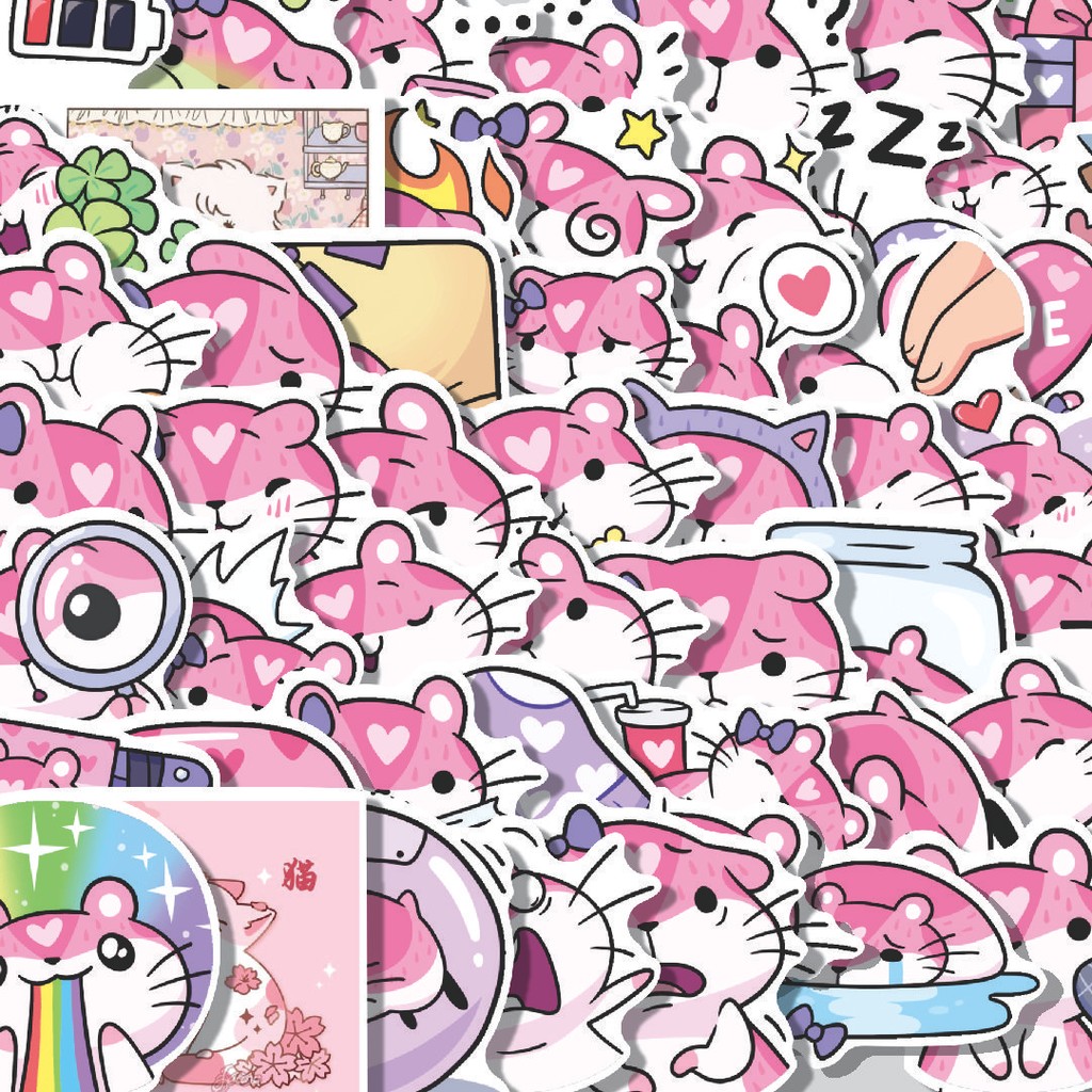 

Stiker Cutting Pack Stiker Animal Cat Mohita Cute [Kucing] Isi 100Pcs Series Aesthetic Lucu Keren Untuk Koper Bahan Vynil