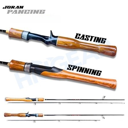 COD joran Pancing Bait Casting & Spinning Carbon Solid Horse Mount Rod UL Super Lembut Micro-Object 