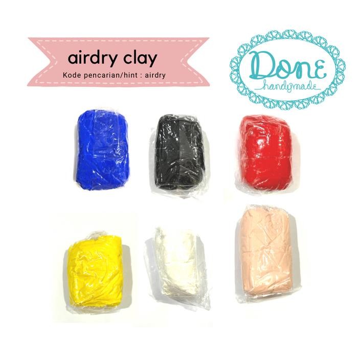 

done handymade clay airdry clay adonan clay sculpting doll art miniatur charm clay craft - Putih