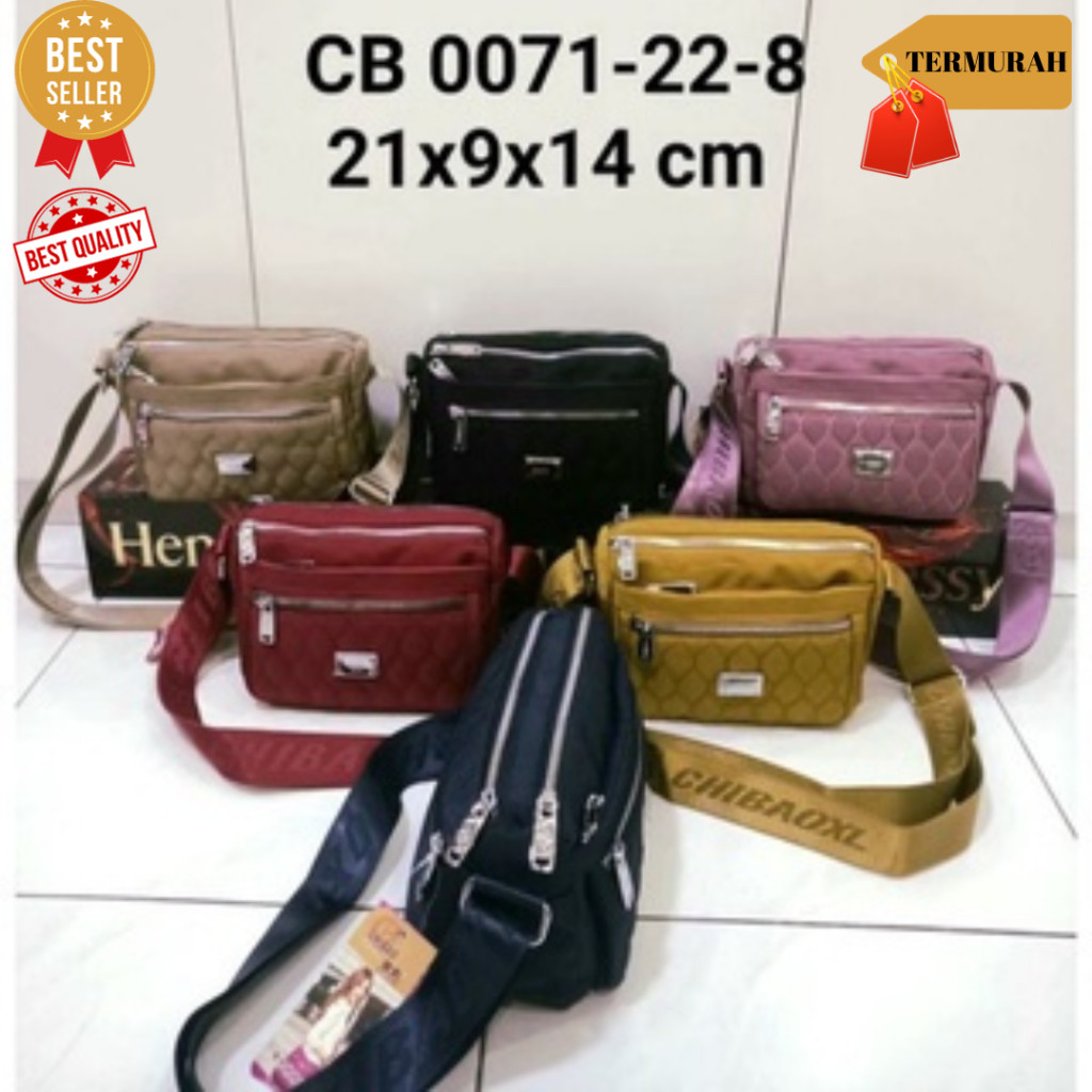 RIMA_SHOP.IDTAS SELEMPANG CHIBAO ORIGINAL KANVAS #Naomi 0071-22-8#