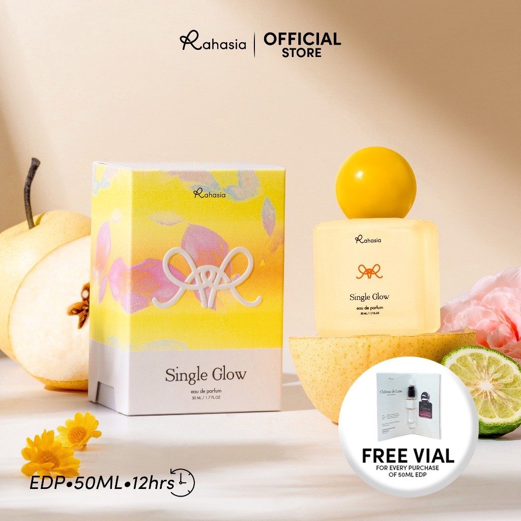 Rahasia Beauty - Single Glow Perfume EDP 50ML Parfum Tahan Lama Hingga 12 Jam