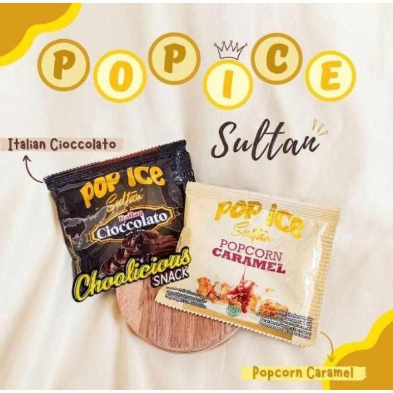 POP ICE SULTAN POPCORN CARAMEL / ITALIAN CHOCIATO 5 X 25 GRAM