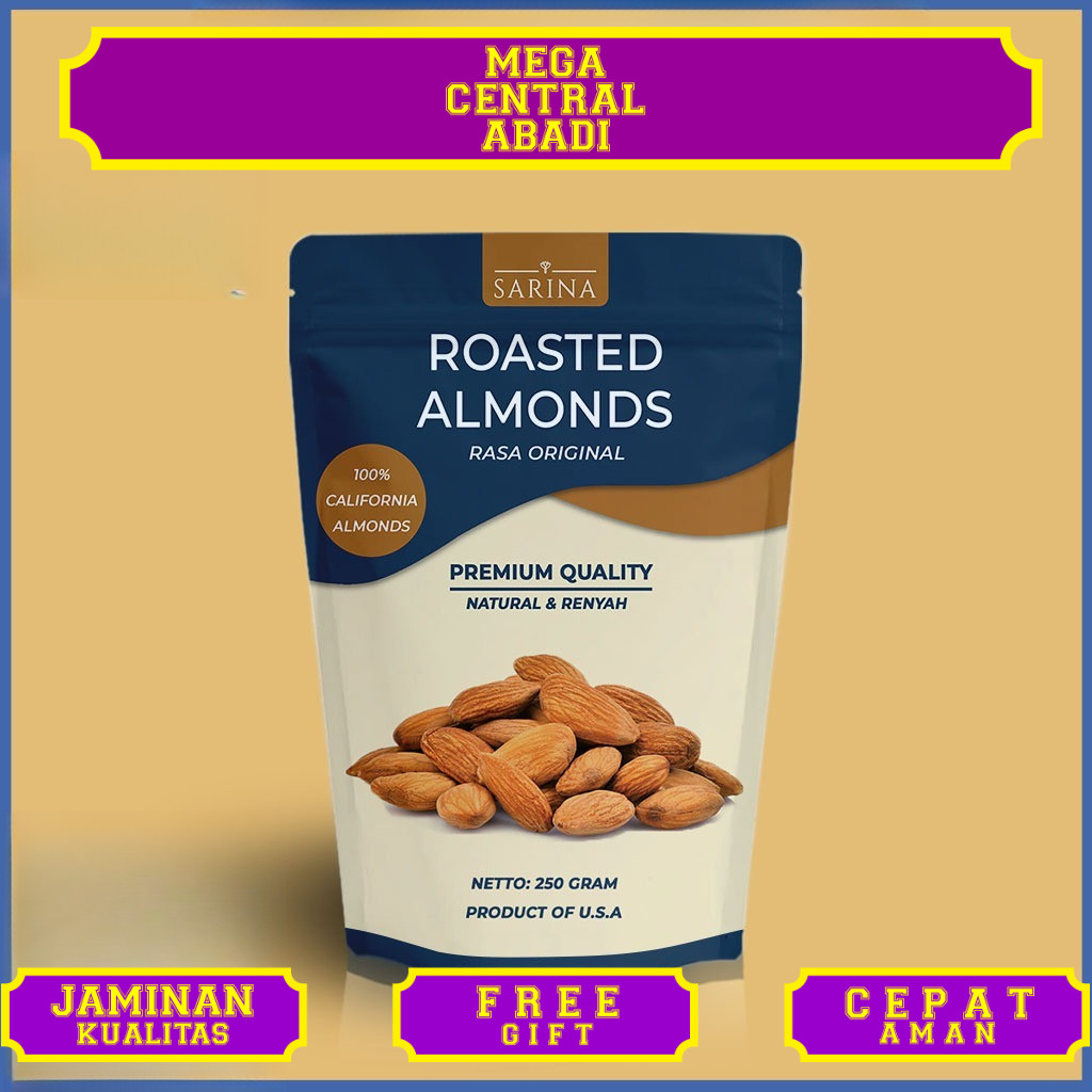 

Almond Utuh Panggang / Roasted Whole Almond Premium