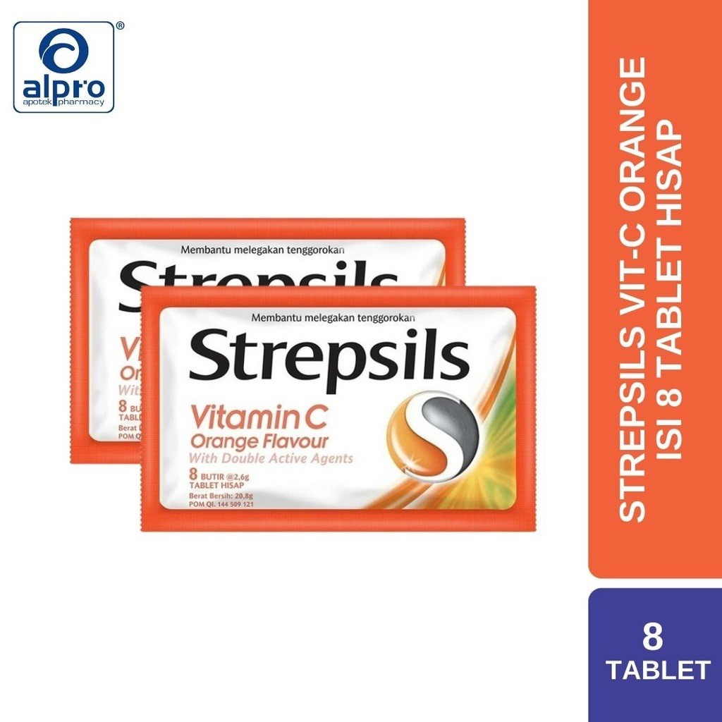 

STREPSIL VIT-C ORANGE 1X8`S