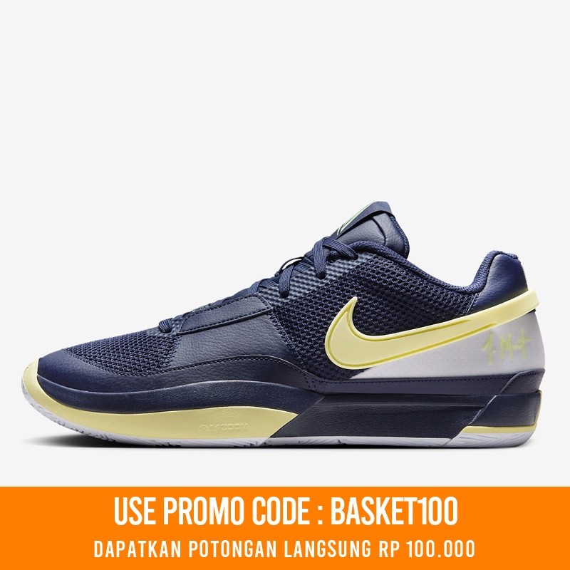 HOOPS POINT Sepatu Basket Nike Ja Morant 1 Ep Midnight Navy Original Dr8786-402