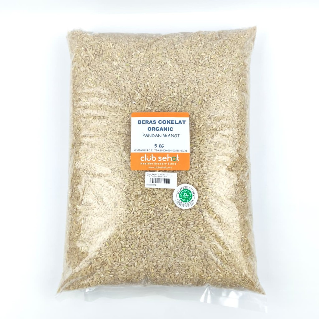 

Club Sehat Beras Cokelat Organic Pandan Wangi 5Kg Brown Rice