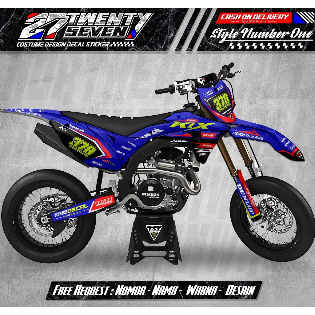 DECAL KLX GORDON FULL BODY / STIKER KLX GORDON / STIKER GORDON / DECAL GORDON 20