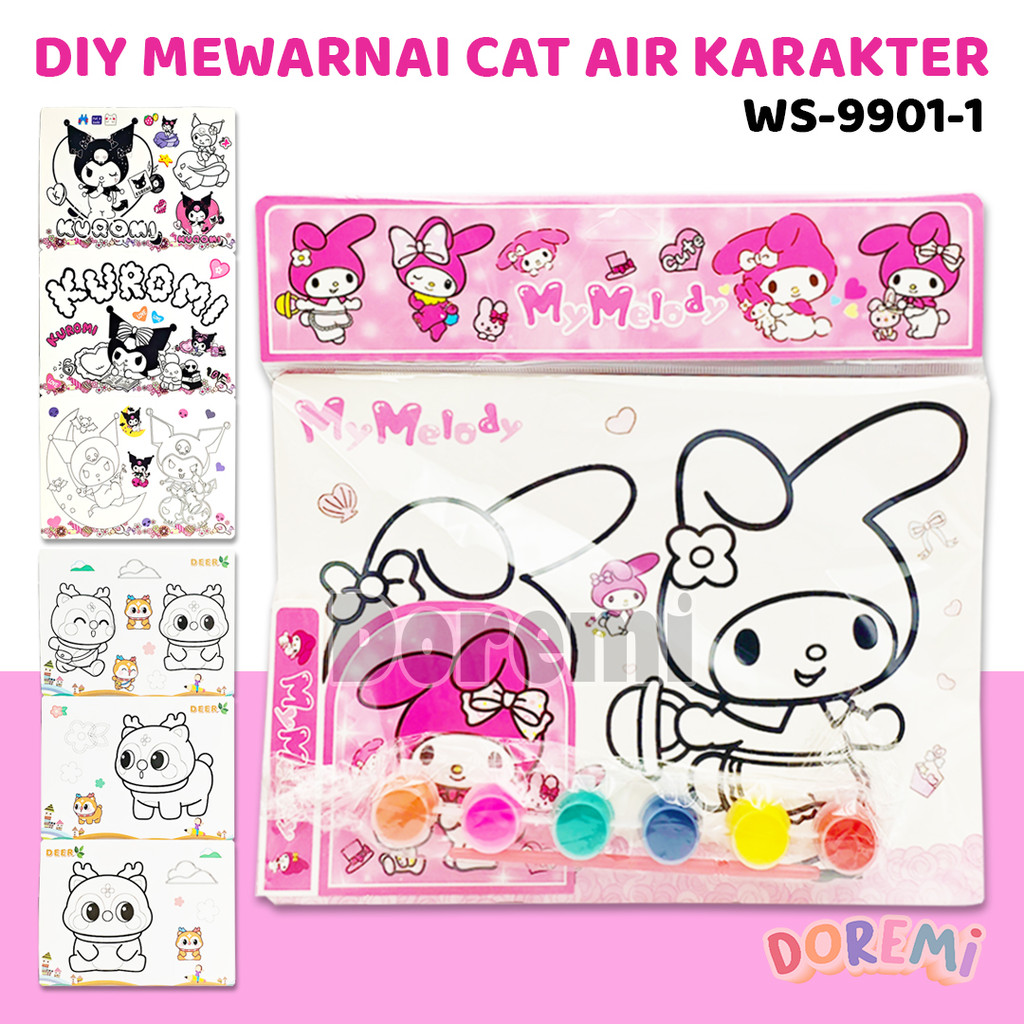 

DOREMI DIY Mewarnai Cat Air Spidol Karakter Sanrio Animal Color Markers Watercolor Perlengkapan Seni