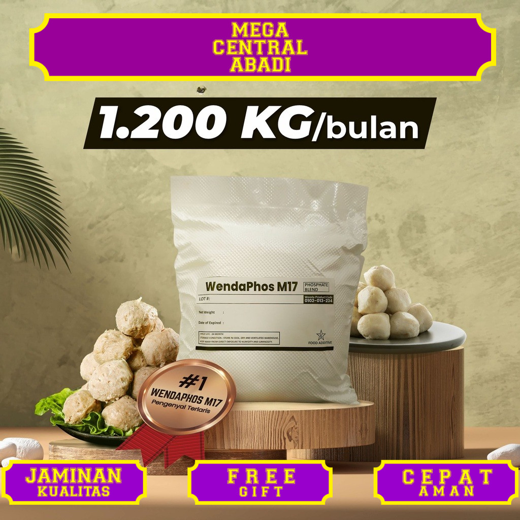 

Wendaphos M17 || Blend phosphate, lebih optimal dari STPP || Pengenyal bakso || Sejenis Phosmix atau Fibrisol