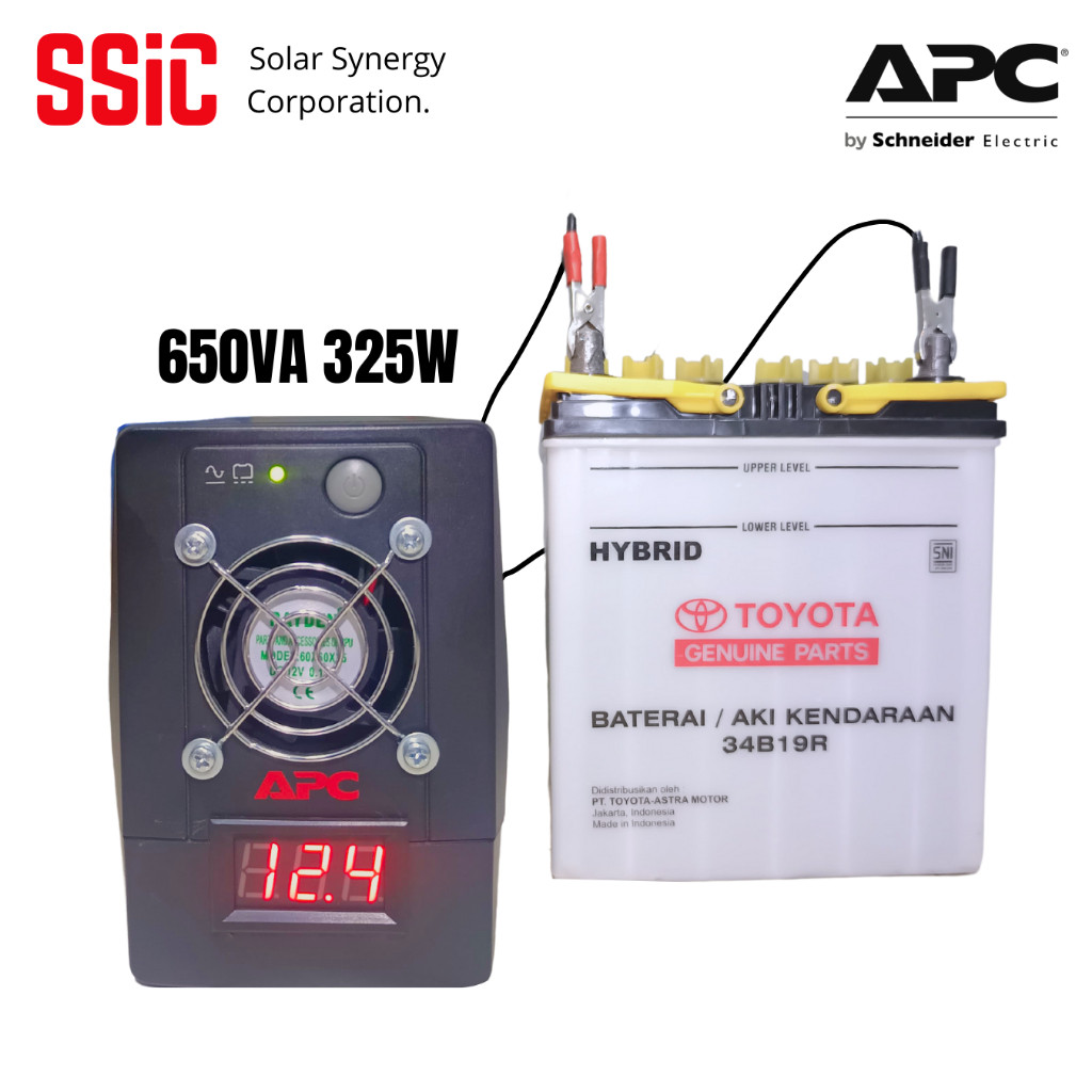 SSIC - UPS APC Modifikasi Aki Mobil External Tahan Berjam Jam Tanpa Timer - Garansi 1 Bulan