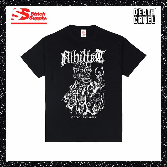 (COD) NIHILIST - Carnal Lefto T-shirt Kaos Band Cotton Stitch Supply Heavy - M