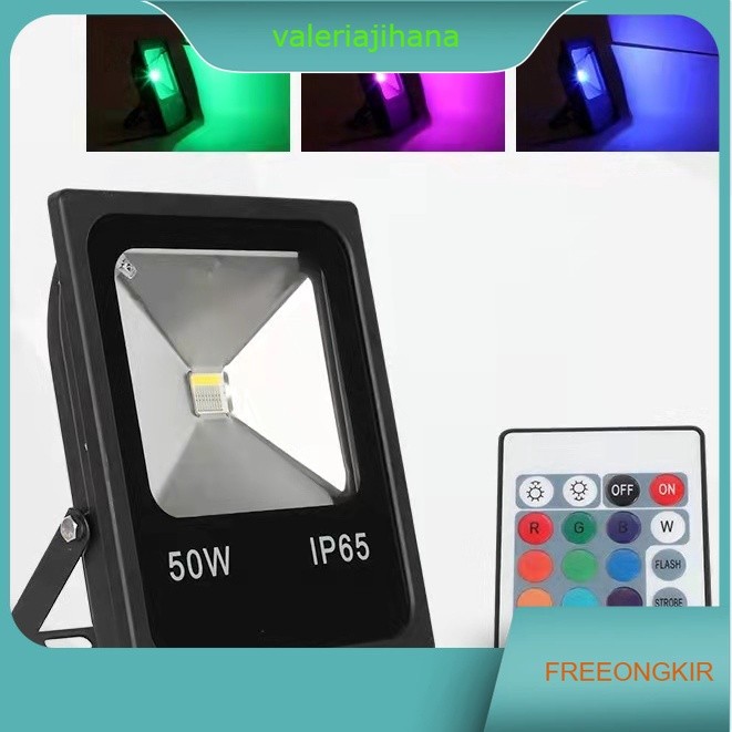 lampu sorot rgb 50w warna warni led tembak cafe