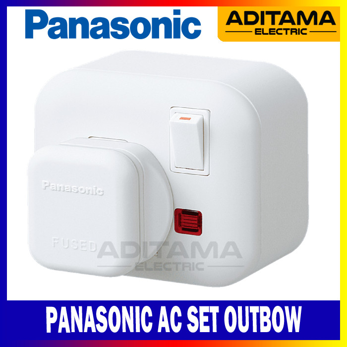 PANASONIC STOP KONTAK AC SET OUTBOW/ STOP KONTAK AC + STEKER AC + OUTBOWDOOS PANASONIC