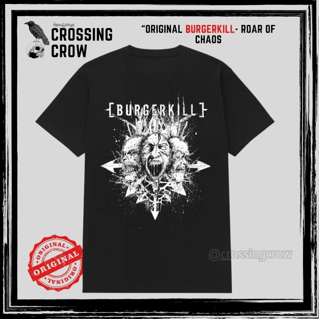 (COD) T shirt Burgerkill Original Roar of Chaos