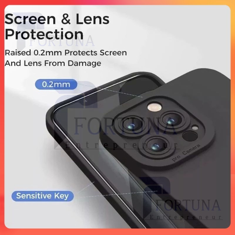 CASE OPPO RENO 7 4G/RENO 8 4G SOFTCASE FULL BLACK MATTE PELINDUNG CAMERA