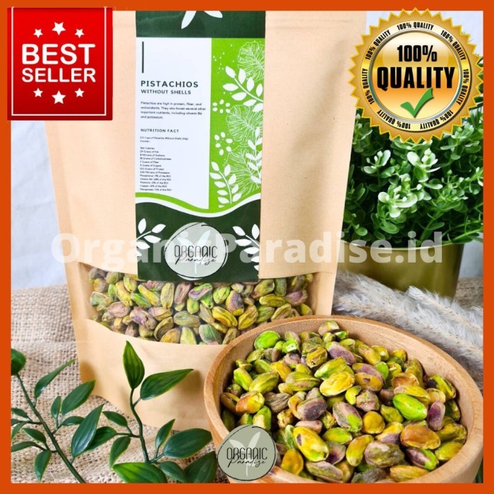 Pistachio Roasted 250gr/Kacang Pistachio Panggang Tanpa kulit Premium