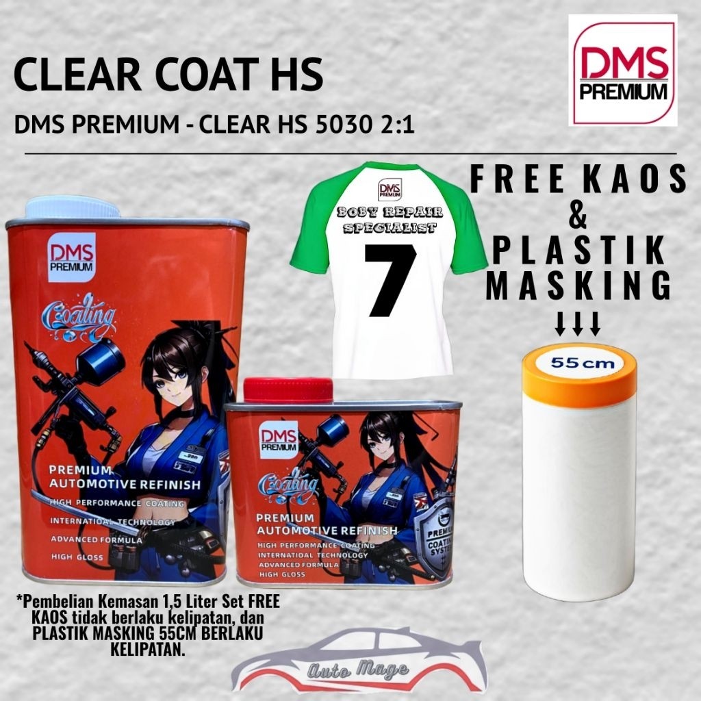 Mobil Part store CLEAR COAT HS 5030 DMS PREMIUM - VERNIS HS DMS PREMIUM