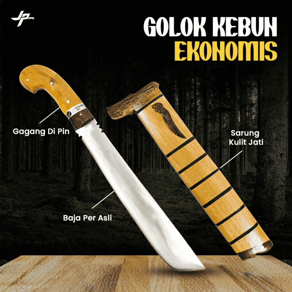 Juraga Pisau - Golok Kebun Ekonomis Multifungsi Bahan Baja Per Super Tajam Tebang Pohon Kebun