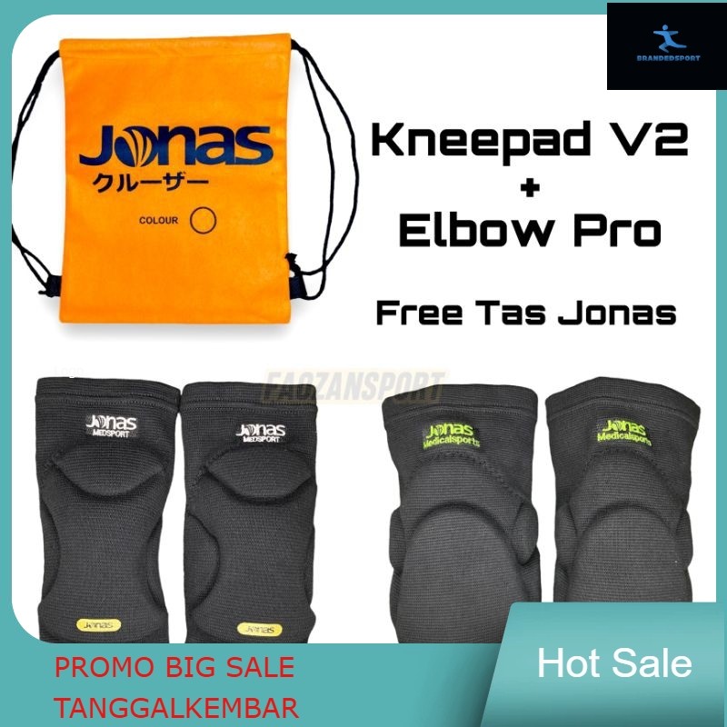 Kneepad Futsal Jonas V2 Elbow pro touch Deker pelindung lutut siku kiper Futsal Original