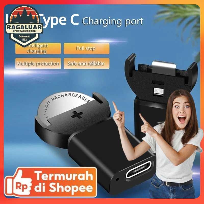 Bcase Charger Baterai Kancing Li-ion LIR2032 LIR1632 USB Type C - BC42