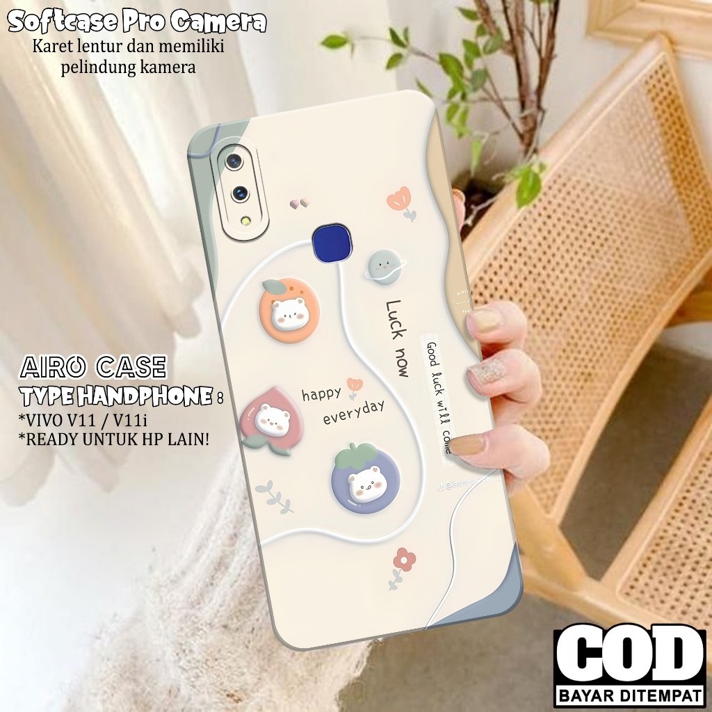 Case VIVO V11/V11i - Fashion Case KARTUN - Softcase VIVO V11/V11i - Silikon Pro Camera - Casing VIVO