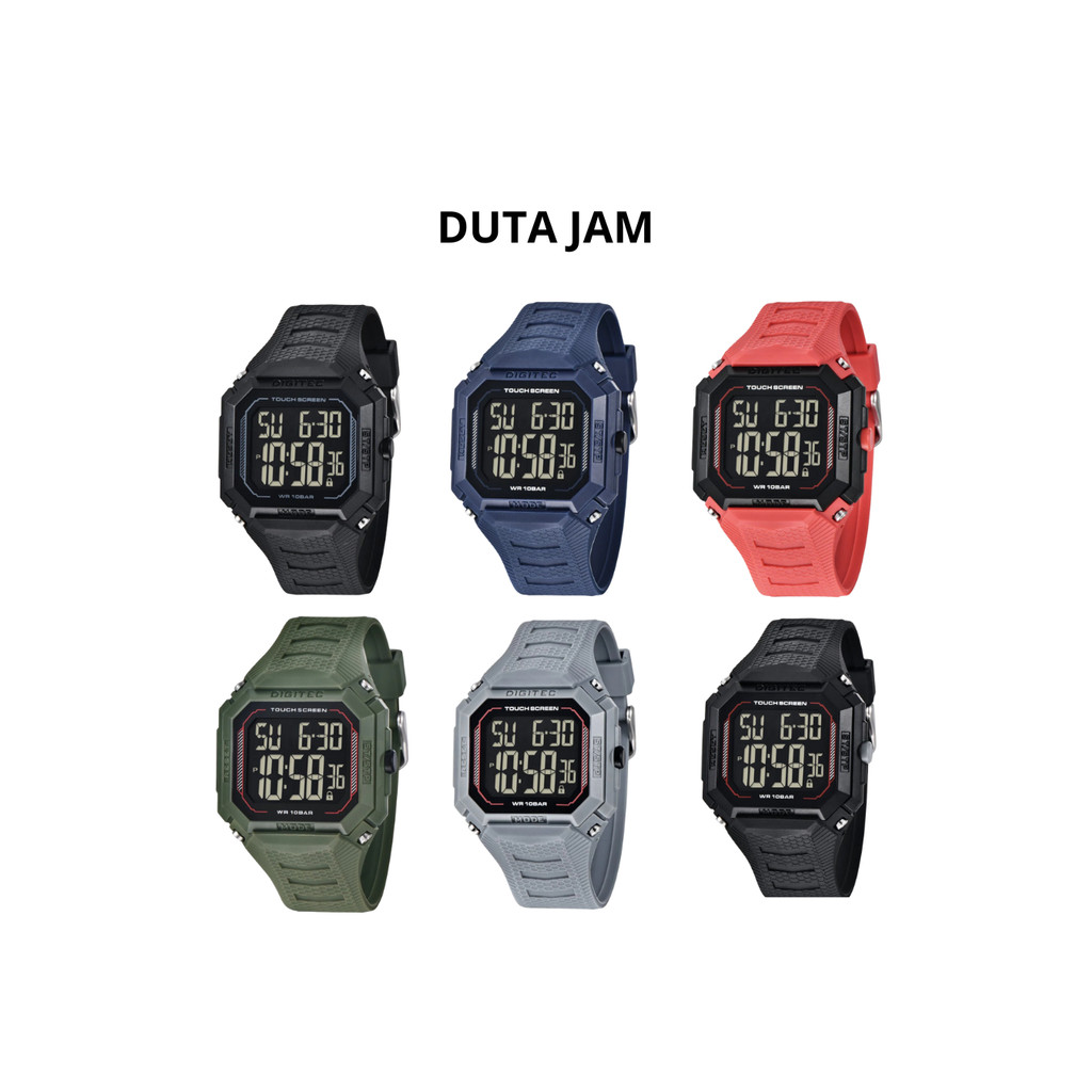 JAM TANGAN PRIA DIGITEL DS8085T DS 8085T DS-8085T DIGITAL RESIN/ KARET/ RUBBER STRAP