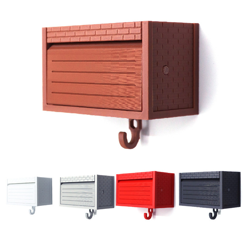 Car Garage Key Holder With Opening Door Fun Garage Keychain Wall Hanging 3D Printed Car Key Holder W