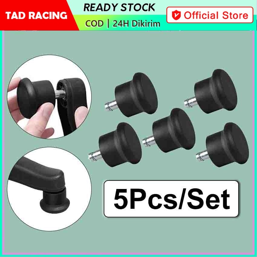 5Pcs Roda Kursi Glider Stabil Kaki Kursi Kerja Roda Pengganti Roda Untuk Roda Kursi Kantor Stabil