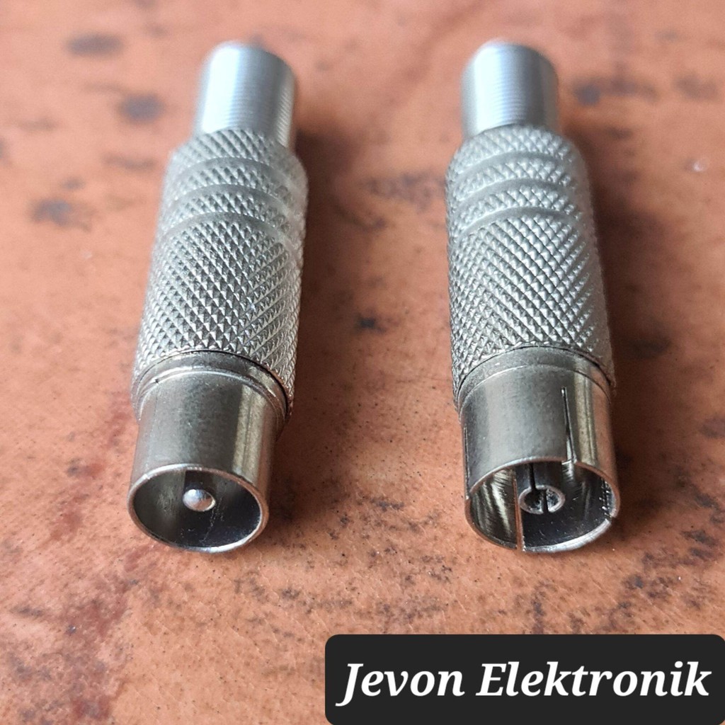 Jack Antena TV Besi Male Female Buntut Jek Anten Cowok Cewek