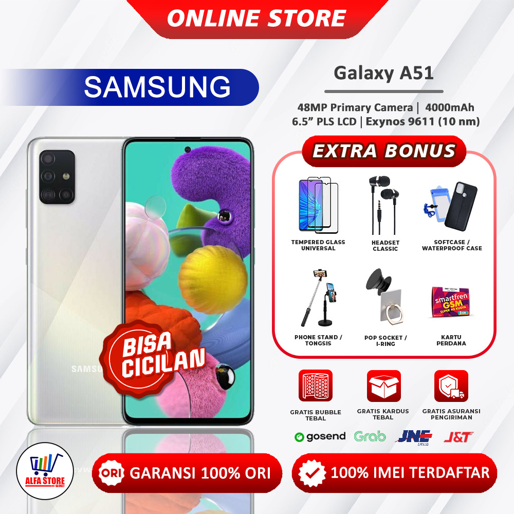 Samsung Galaxy A51 ram 8/256GB ram 8/128GB GARANSI RESMI SEIN