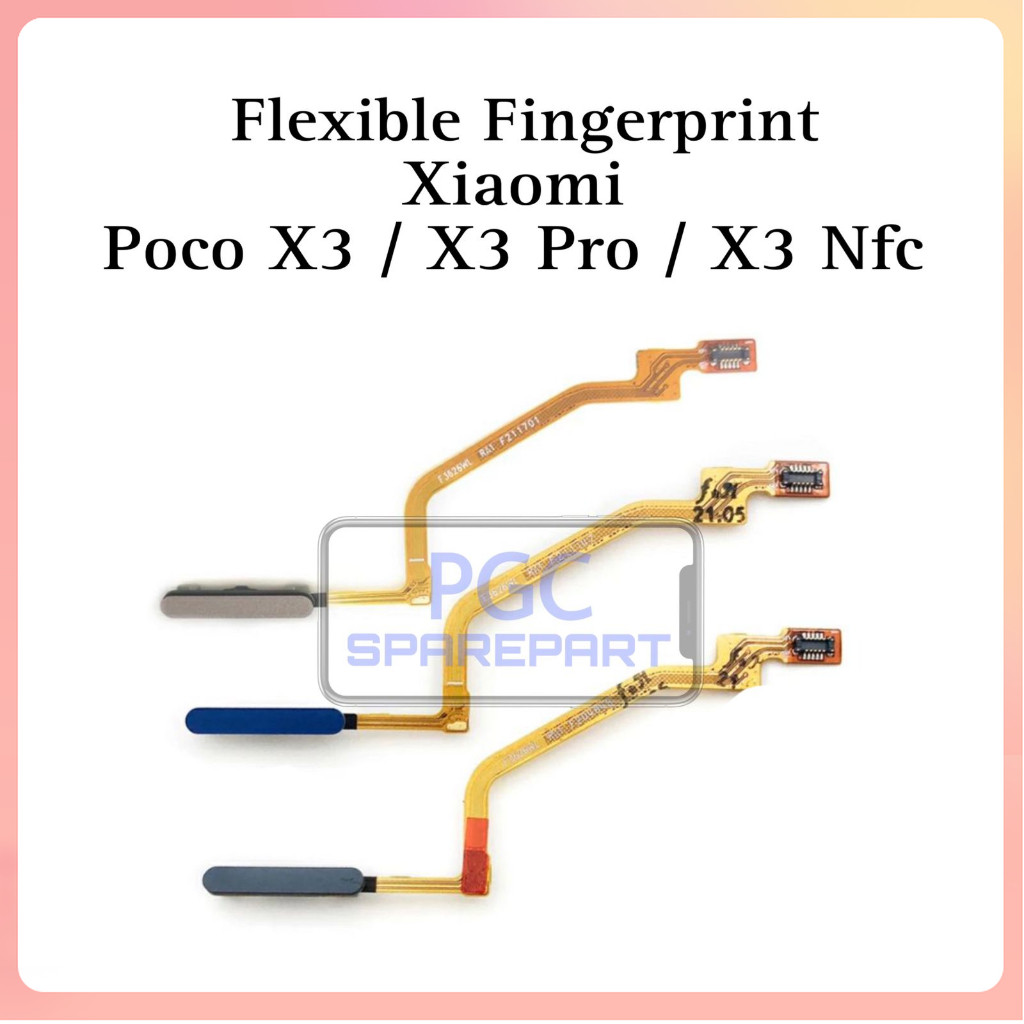 Flexible Fingerprint Xiaomi Pocophone Poco X3 / X3 Pro / X3 NFC / MZB07Z0IN / M2102J20SG / M2007J20C