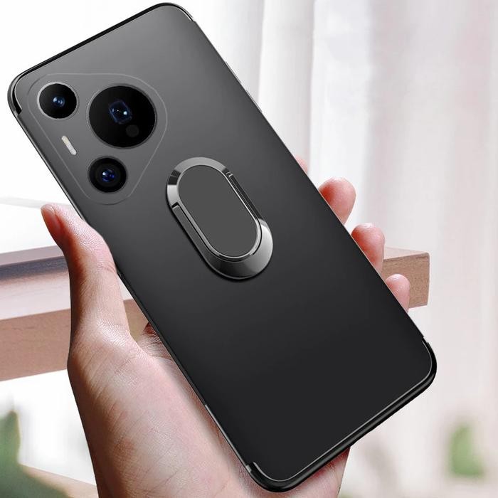 Case for Huawei Pura 80 PRO 80 ULTRA Casing Slim Ring Stand Macaron Holder Softcase Trendy Ring Cove