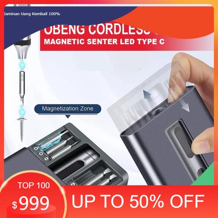 Obeng Set 44 in 1 Magnet Lengkap Pinset Repair Hp Laptop Kacamata
