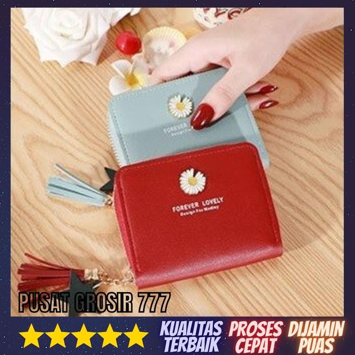 Dompet Anak Perempuan Motif Bunga Dompet Mini Import DUW 09 - Hitam