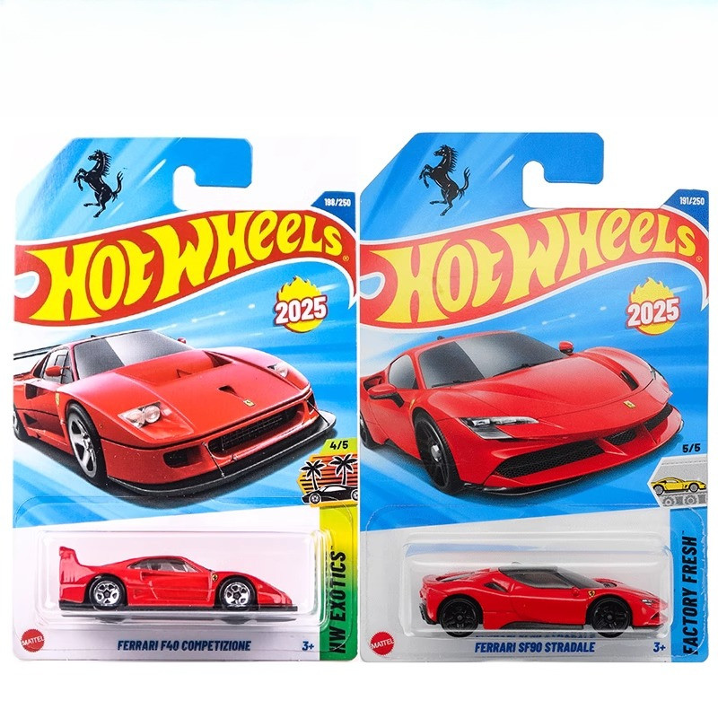 Genuine Hot Wheels Car FERRARI SF90 Stradale F40 Competizione Boys Toys 1:64 Diecast Vehicles Models