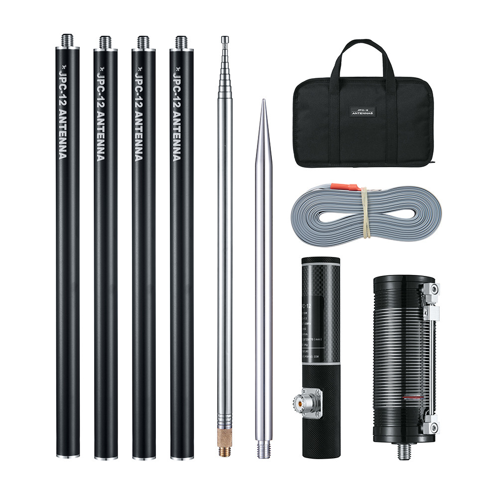 JPC-12 HF Antennas for Ham Radio with Slide Regulator 7MHz-50MHz All Band Hf Vertical Antenna 40m-6m