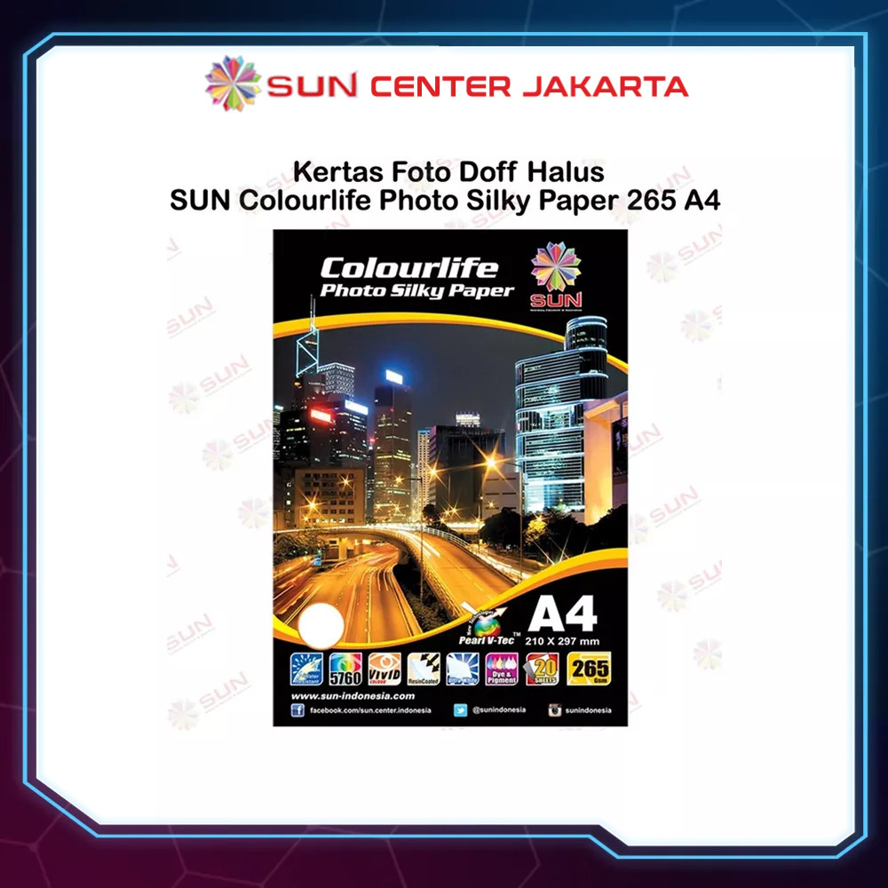 bpl - Kertas Foto Silky Doff A4 - SUN Colourlife Silky Photo Paper A4