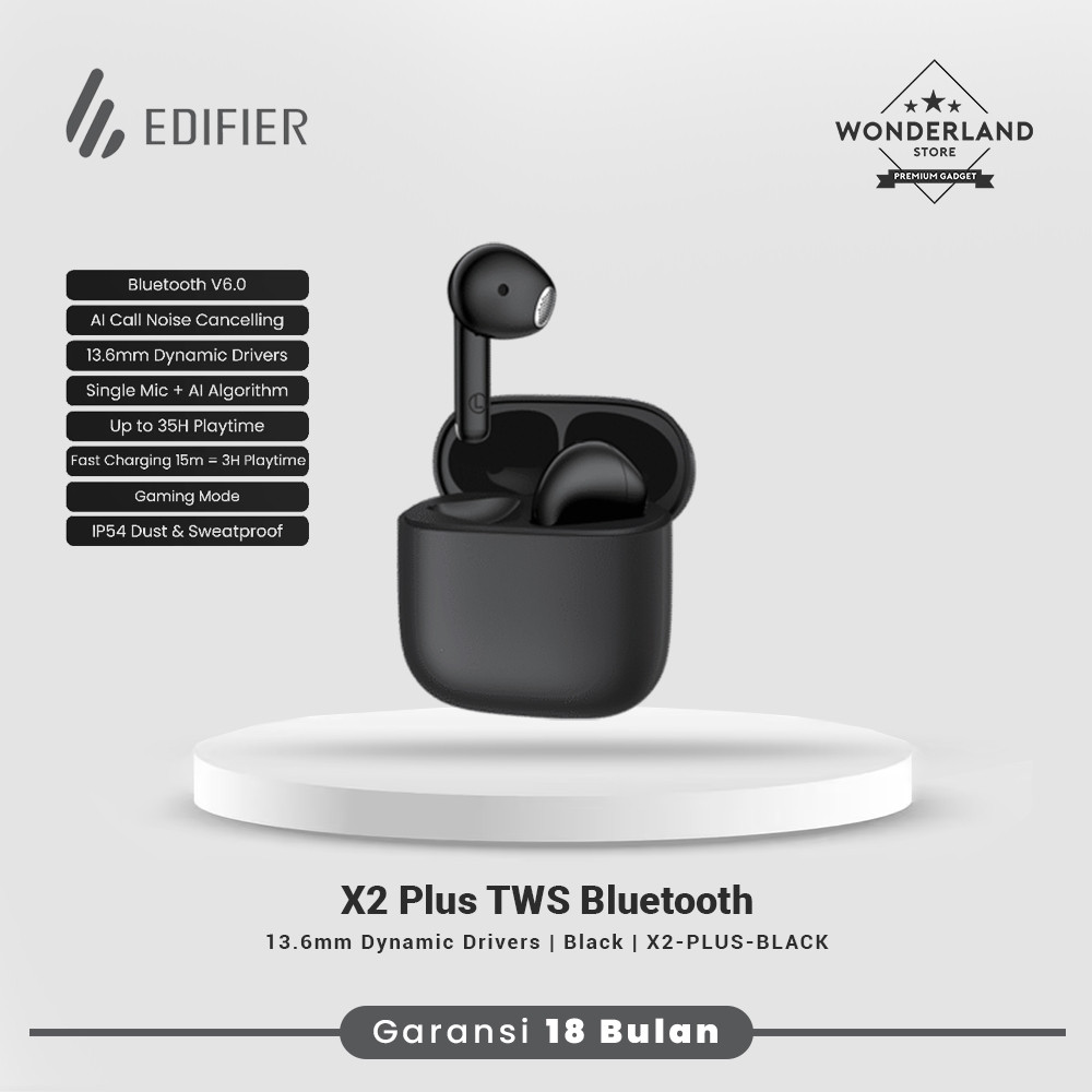 Edifier X2 Plus TWS Bluetooth 6.0 True Wireless Earbuds Low Latency